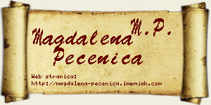 Magdalena Pečenica vizit kartica